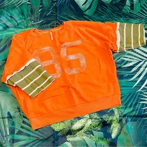 SOLD ✨Free People✨ Pullover Sweatshirt Cool Day Varsity